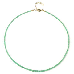 Zambian Emerald Silver Necklace