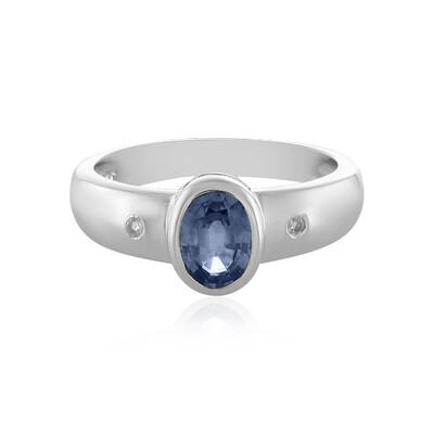 Blue Sapphire Silver Ring