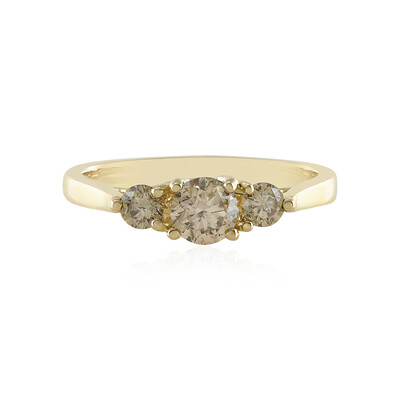 9K I2 Champagne Diamond Gold Ring (de Melo)