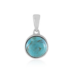 Kingman Blue Mojave Turquoise Silver Pendant