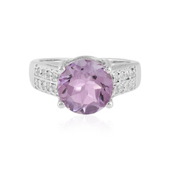 Rose de France Amethyst Silver Ring