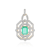 14K Zambian Emerald Gold Pendant (SUHANA)