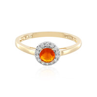 9K Cherry Opal Gold Ring