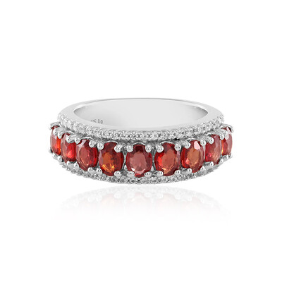 Tanzanian Ruby Silver Ring