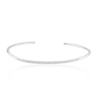 I3 (I) Diamond Silver Bangle