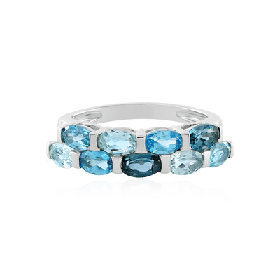 9K London Blue Topaz Gold Ring (KM by Juwelo)