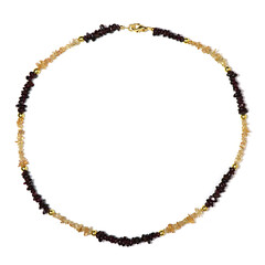 Indian Garnet Silver Necklace