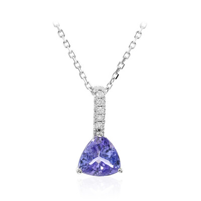 10K AAA Tanzanite Gold Necklace