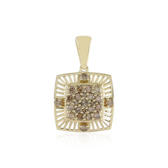 9K I2 Champagne Diamond Gold Pendant (Ornaments by de Melo)