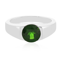 Russian Diopside Silver Ring