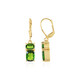 Russian Diopside Silver Earrings