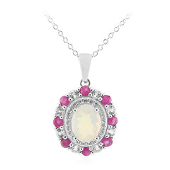 Welo Opal Silver Necklace