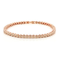 9K SI1 Argyle Rose De France Diamond Gold Bracelet