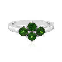 Russian Diopside Silver Ring