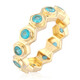 Neon Blue Apatite Silver Ring (de Melo)