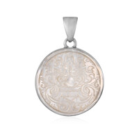 Mother of Pearl Silver Pendant (Bali Barong)