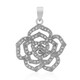 I2 (I) Diamond Silver Pendant