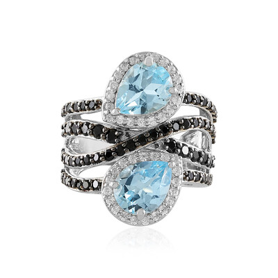 Sky Blue Topaz Silver Ring