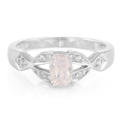 Pink Cuprian Tourmaline Silver Ring