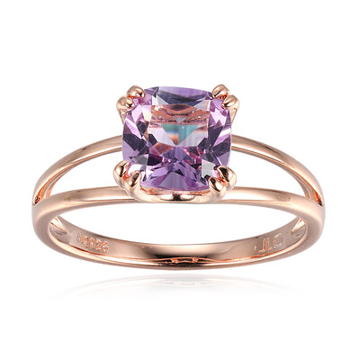 Rose de France Amethyst Silver Ring