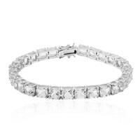 White Topaz Silver Bracelet