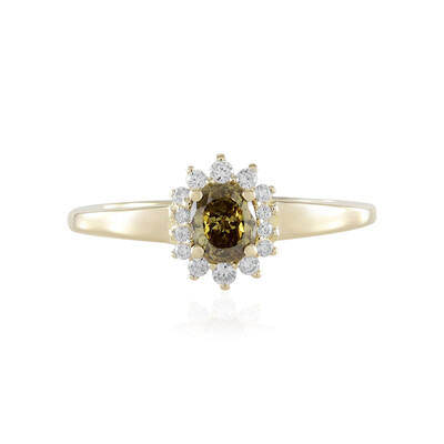 9K SI2 Yellow Diamond Gold Ring (de Melo)