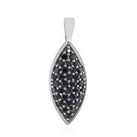 Kanchanaburi Sapphire Silver Pendant