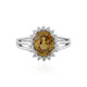 Yellow Zircon Silver Ring