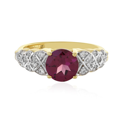 Lindi Garnet Silver Ring