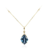 14K London Blue Topaz Gold Necklace