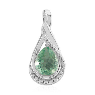 Green Fluorite Silver Pendant (Pallanova)