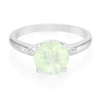 Prehnite Silver Ring