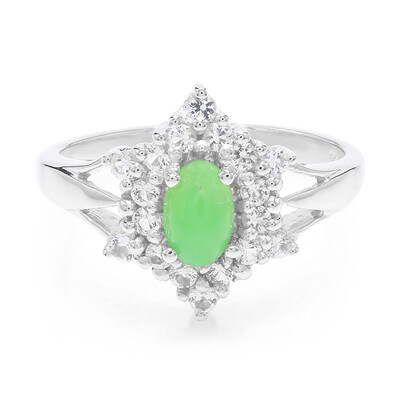 Imperial Chrysoprase Silver Ring