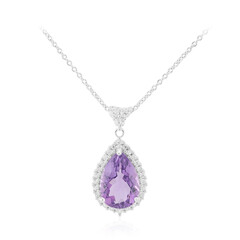 Amethyst Silver Necklace