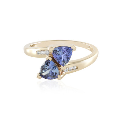 9K Unheated Tanzanite Gold Ring (Adela Gold)