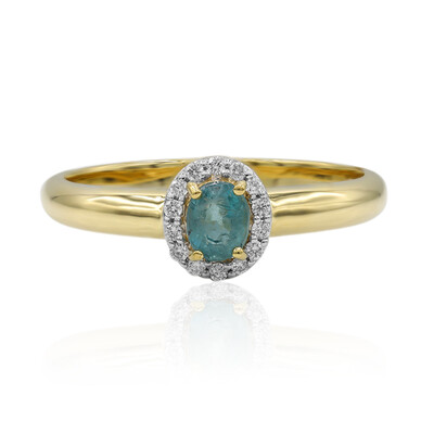 18K Grandidierite Gold Ring (AMAYANI)