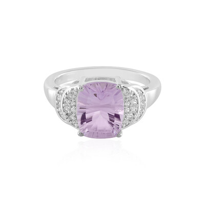 Rose de France Amethyst Silver Ring