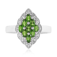 Russian Diopside Silver Ring