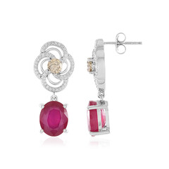 9K Madagascar Ruby Gold Earrings (SUHANA)