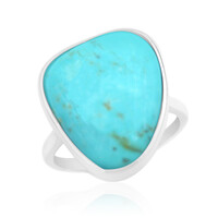 Kingman Turquoise Silver Ring (Anne Bever)