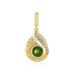 Russian Diopside Silver Pendant