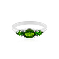 Russian Diopside Silver Ring