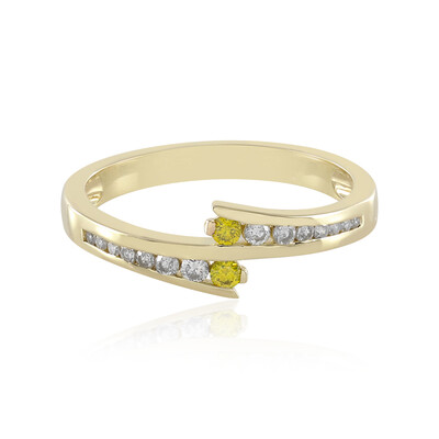 9K I1 (Yellow Diamond) Gold Ring