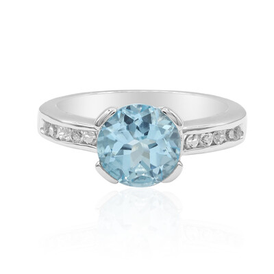 Sky Blue Topaz Silver Ring