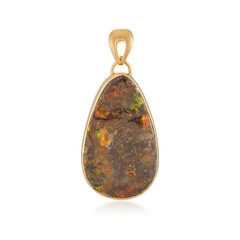 Ammolite Silver Pendant