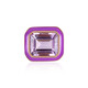 Rose de France Amethyst Silver Pendant (MONOSONO COLLECTION)