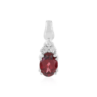 Mozambique Garnet Silver Pendant