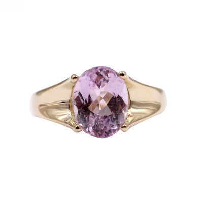 9K Patroke Kunzite Gold Ring