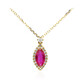 18K AAA Mozambique Ruby Gold Necklace (CIRARI)