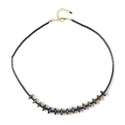 Mystic Hematite Silver Necklace